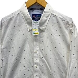 Charleston Threads Mens XL Long Sleeve Button Down With a Nautical Print Cotton